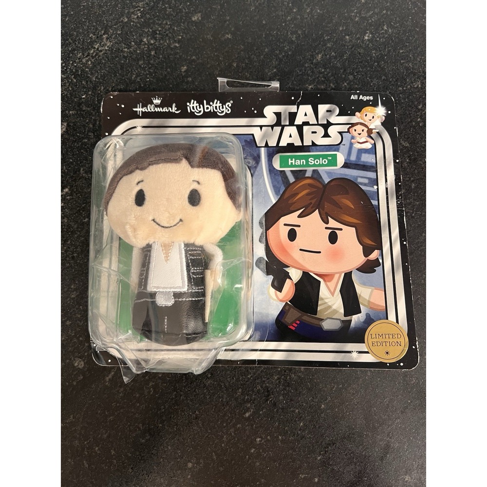 Hallmark‎ Itty Bittys HAN SOLO Limited Edition Star Wars Plush Toy New